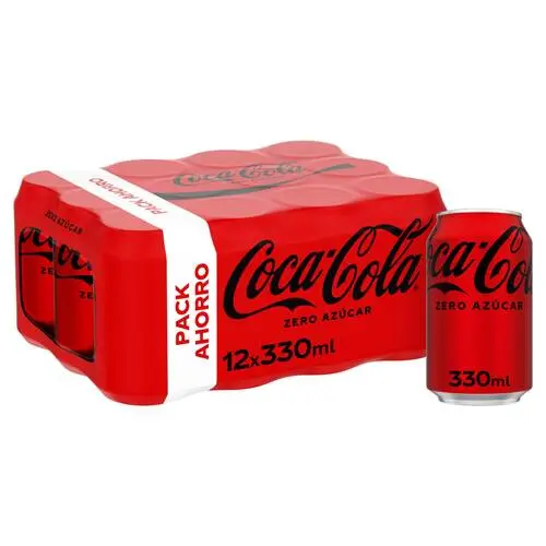 COCA COLA ZERO LATA PACK 12