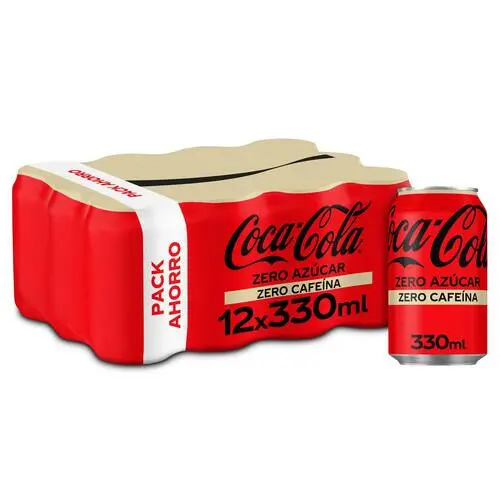 COCA COLA ZERO ZERO LATA 33 PACK 12