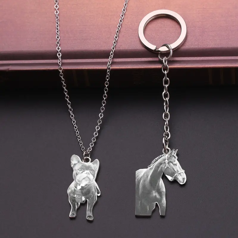 Collar o Llavero Personalizado con Foto en Acero