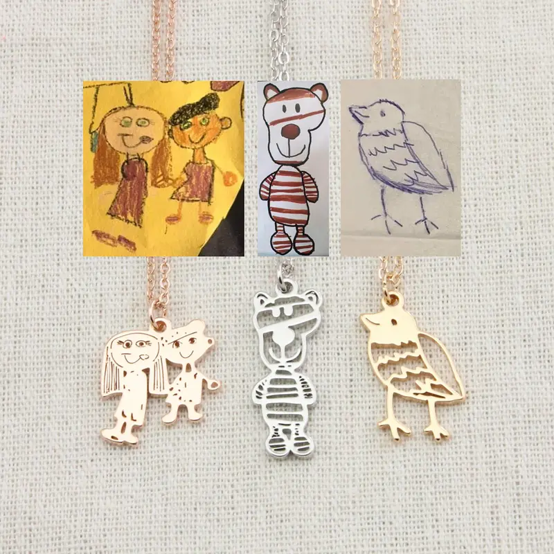 Collar Personalizado con Dibujo Infantil