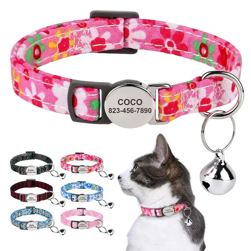 Collar Personalizado Didog con Campanita para Gatos y Perros | Mascotalux