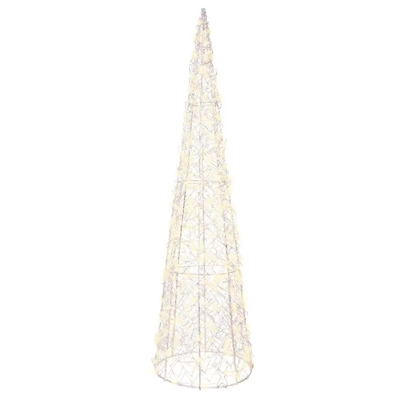 Cono natalizio luminoso con micro LED a luce calda