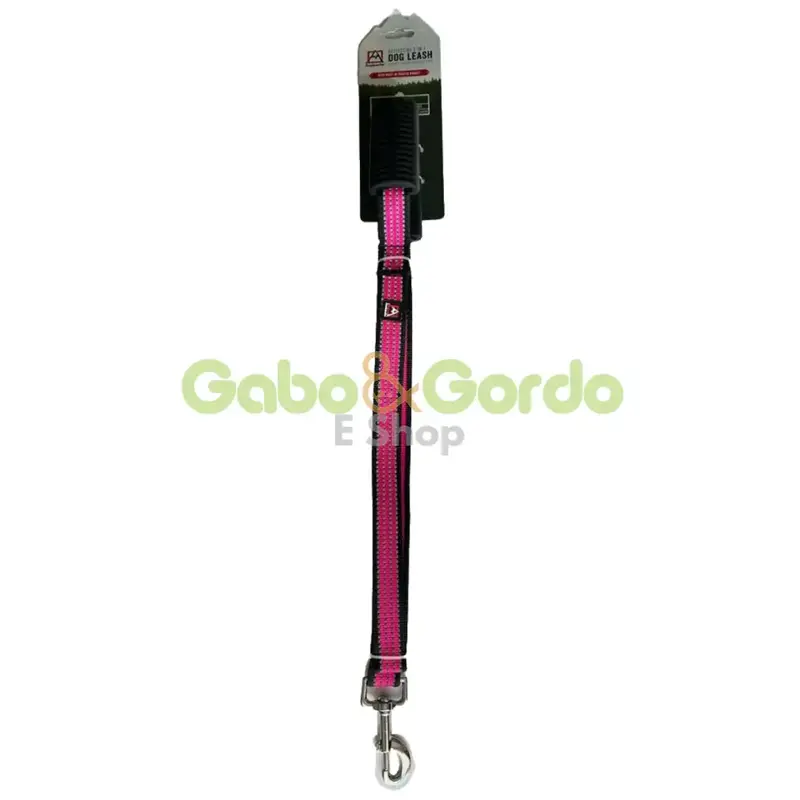 Correa Avalanche 2 en 1 Rosa Reflectante con Doble Asas para Perros - Seguridad y Control en Cada Paseo
