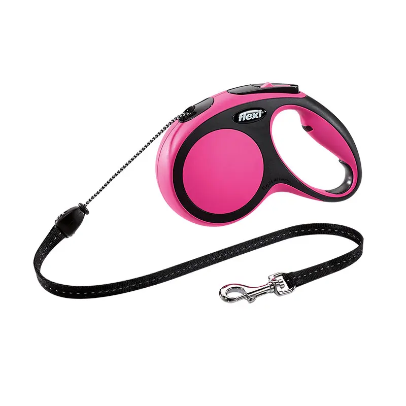 Correa Extensible FLEXI NEW COMFORT Rosa - 5 Metros para Perros hasta 20 kg y 60 kg | Fabricada en Alemania