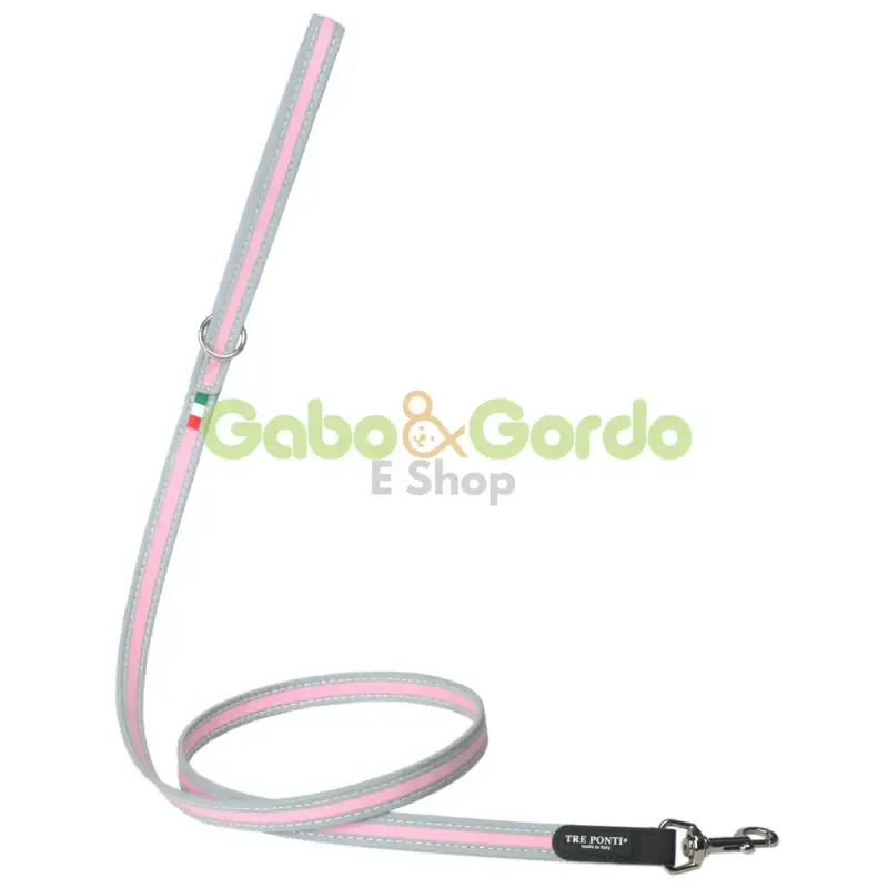 Correa Reflectante TRE PONTI Rosa para Mascotas – Seguridad y Estilo en Canarias, España