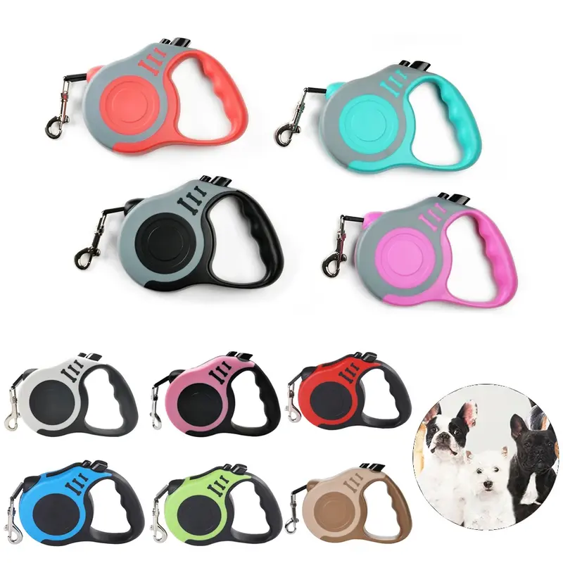 Correa Retráctil de Nylon 5M para Perros y Gatos – Duradera y Segura