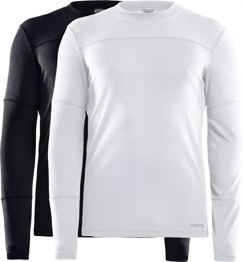 Craft - core 2-pack baselayer - thermoshirt - zwart wit - heren - l