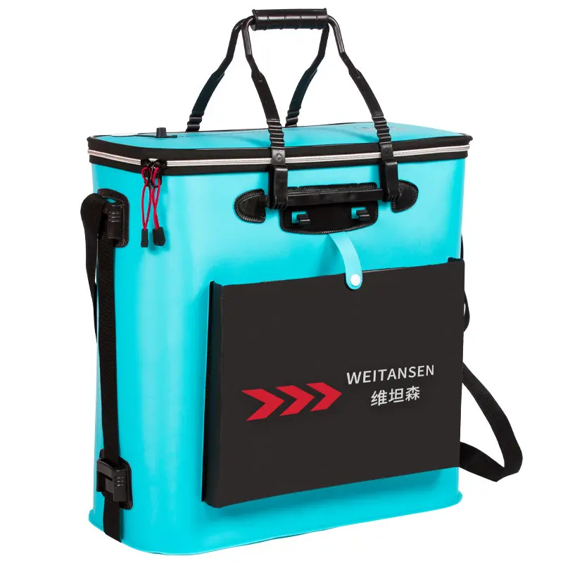 Cubo plegable para peces WEITANSEN – bolsa de pesca impermeable y portátil