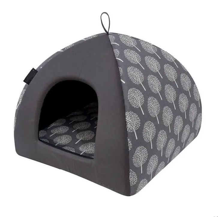 CUCCIA IGLOO PER CANE E GATTO 40X40X35 GRIGIO