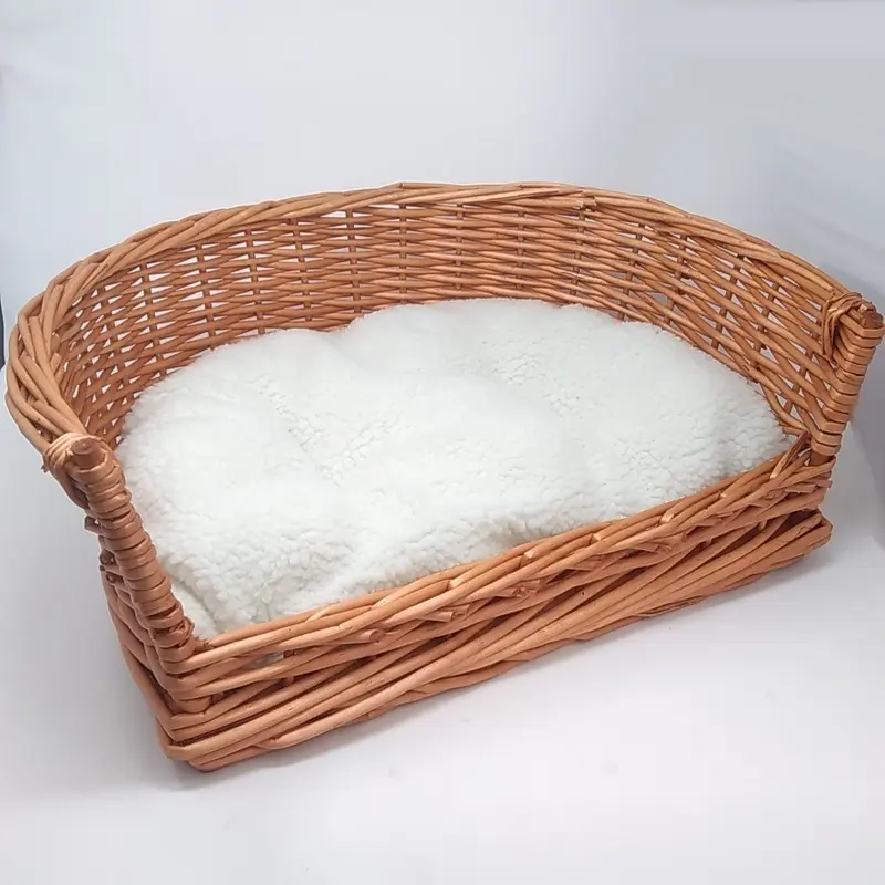 CUCCIA IN VIMINI CON CUSCINO