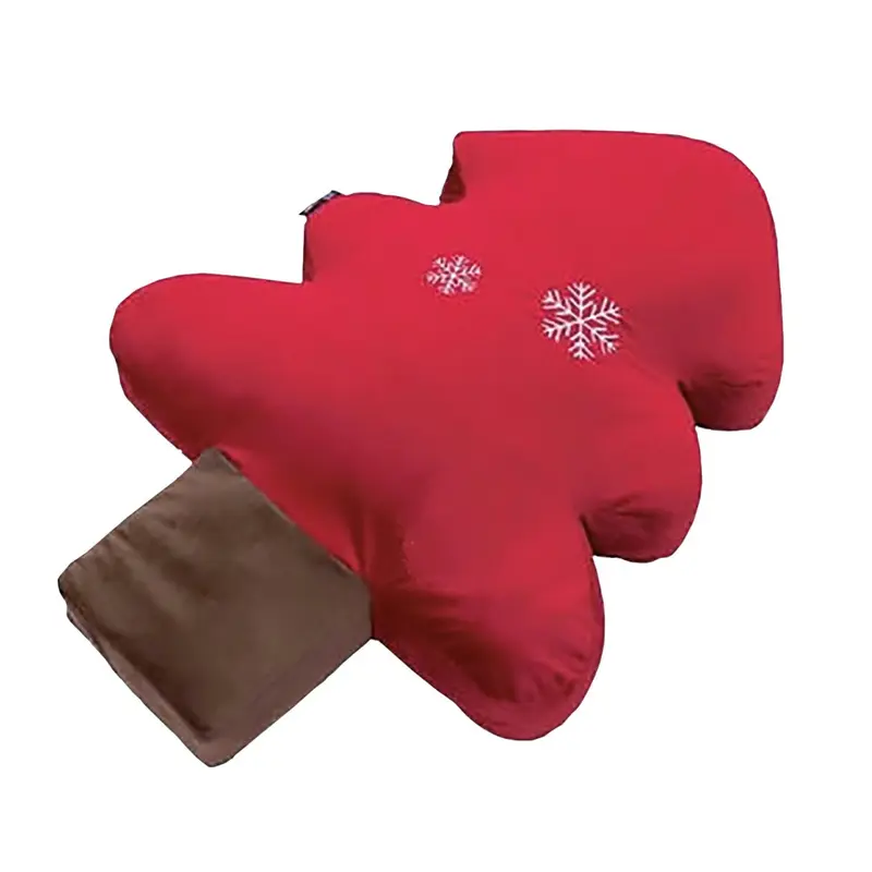 CUSCINO PER CANE ABETE NATALIZIO 78X54 ROSSO