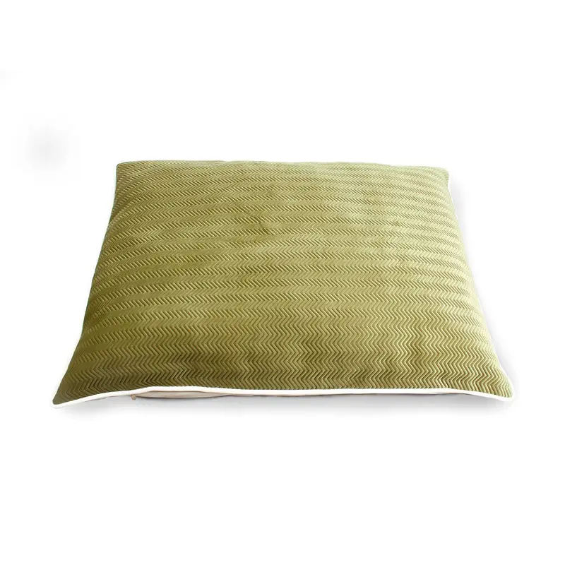 CUSCINO ZIG ZAG VERDE OLIVA