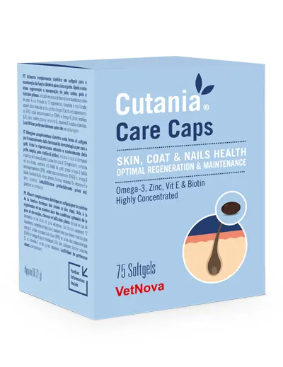 Cutania® Care Caps VetNova – Suplemento para Piel, Pelo y Uñas en Perros y Gatos