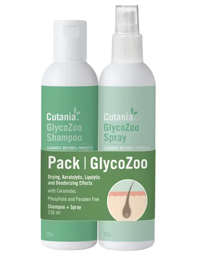 CUTANIA® GlycoZoo Shampoo VetNova – Champú Dermatológico para Perros y Gatos