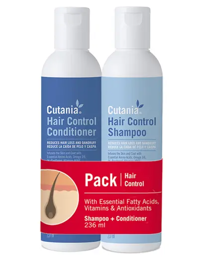CUTANIA® HairControl Pack VetNova – Pack Antimuda y Cuidado del Pelo para Perros y Gatos