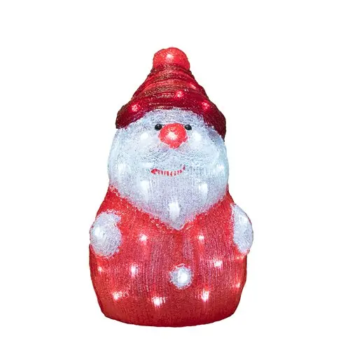 Decorazione Luminosa Natalizia Babbo Natale a Led 48 Luci