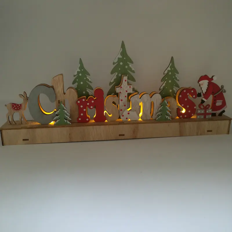 Decorazione Scritta Christmas 44x5x18 cm