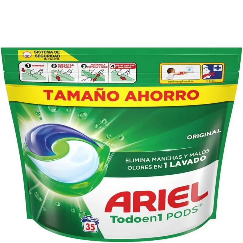 DETERGENTE ARIEL PODS 3 EN 1 35 DOSIS
