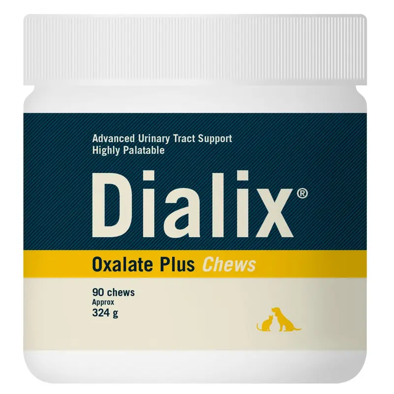 Dialix Oxalate Plus VetNova 90 Chews – Control de Cristales de Oxalato en Perros y Gatos
