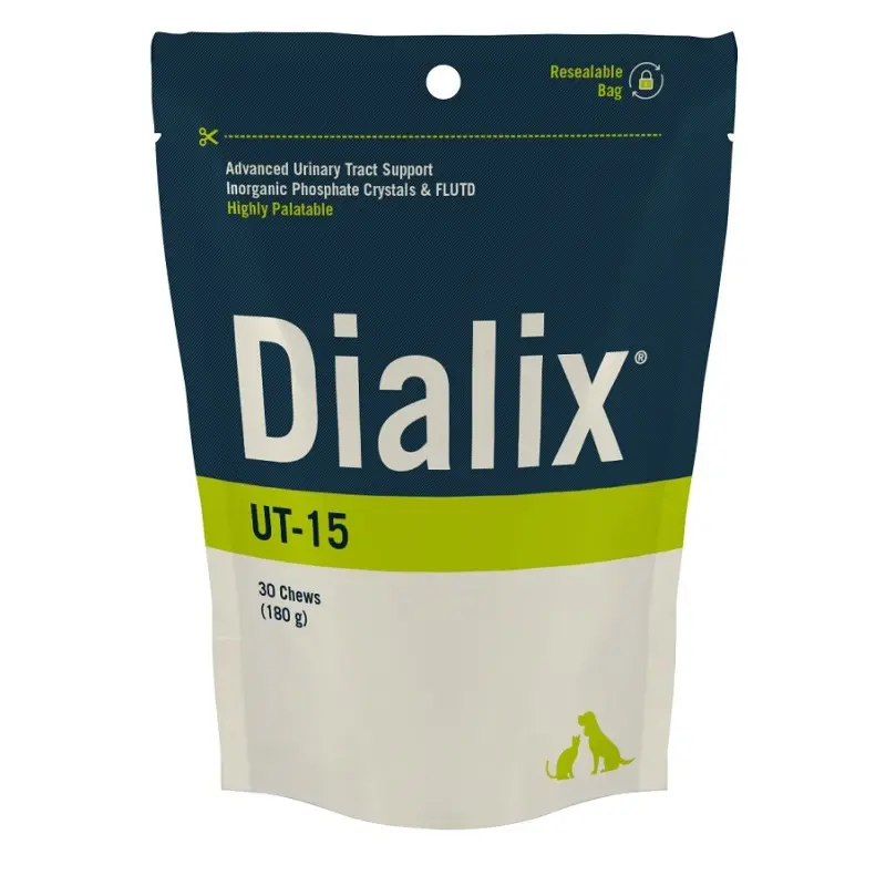 Dialix UT-15 VetNova – Suplemento Urinario Intensivo para Perros y Gatos