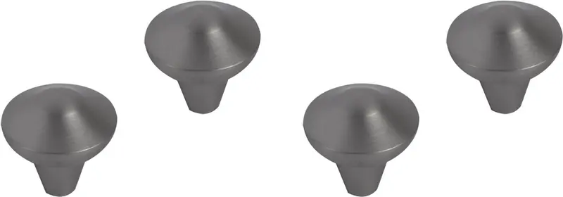 Differnz groningen knop - 20 mm - gun metal