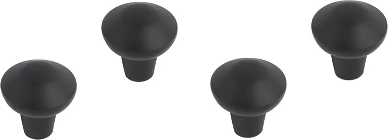 Differnz groningen knop - 20 mm - mat zwart