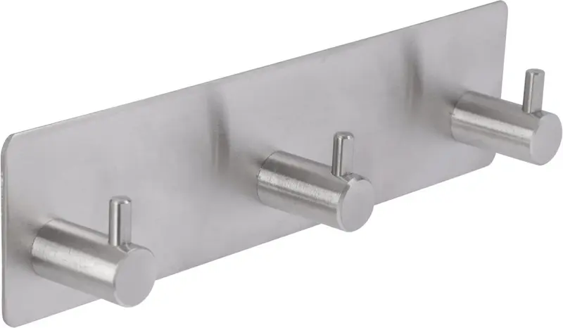 Differnz haak - 3 haken - zelfklevend - mat chroom