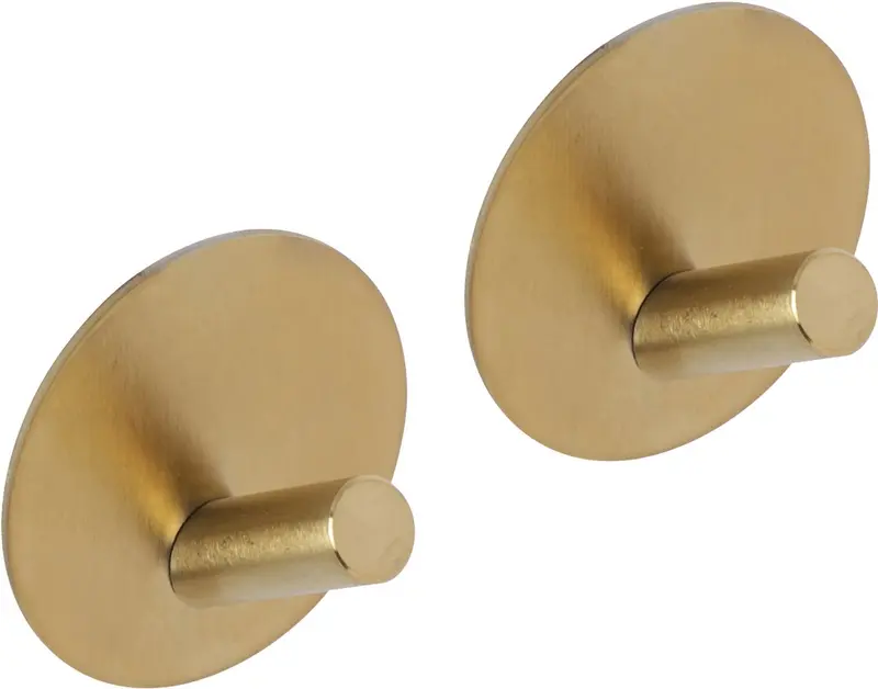 Differnz haak - zelfklevend - rond - schuin - goud