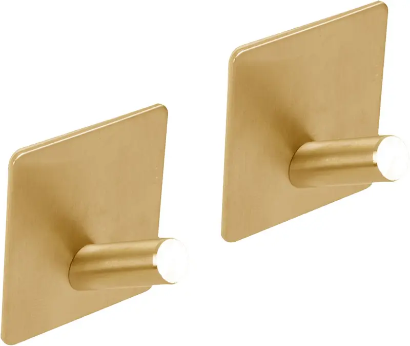 Differnz haak - zelfklevend - vierkant - schuin - goud