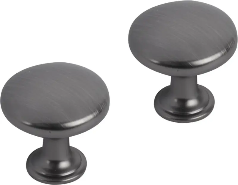 Differnz | meubelknop rond - bol | 30 mm | gun metal
