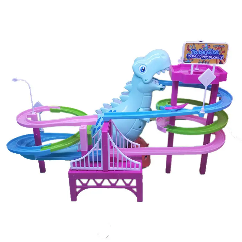 Dinosaurio Deslizante con Pista Musical y Luces – Juguete Infantil Educativo