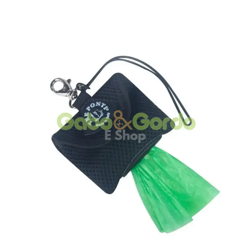 Dispensador de Bolsas para Perros TRE PONTI en Color Negro | Accesorio Silencioso y Práctico para Paseos
