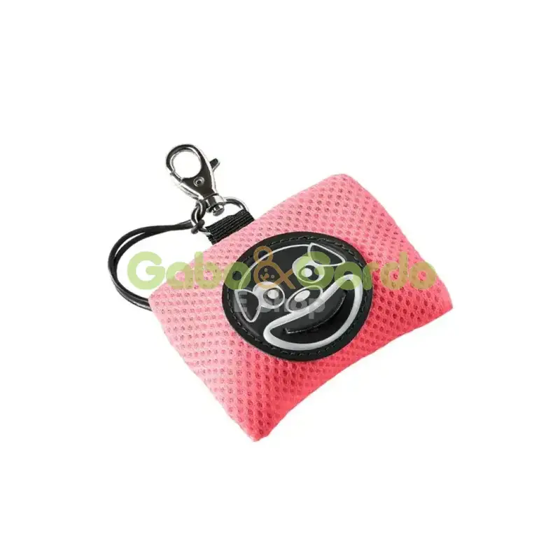 Dispensador de Bolsas para Perros TRE PONTI Smile Dog – Color Durazno | Accesorio Silencioso y Práctico para Paseos
