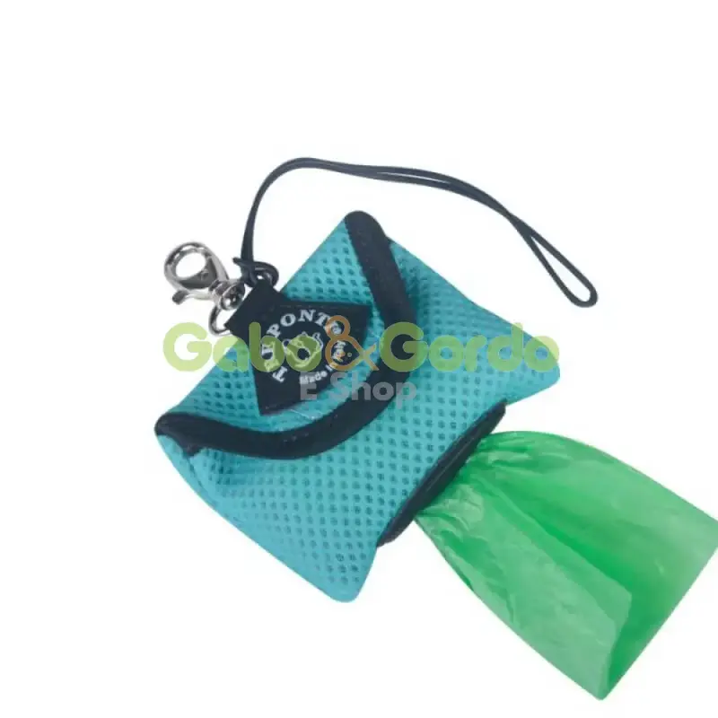 Dispensador de Bolsas TRE PONTI Menta Aqua para Mascotas – Limpieza y Comodidad en Paseos