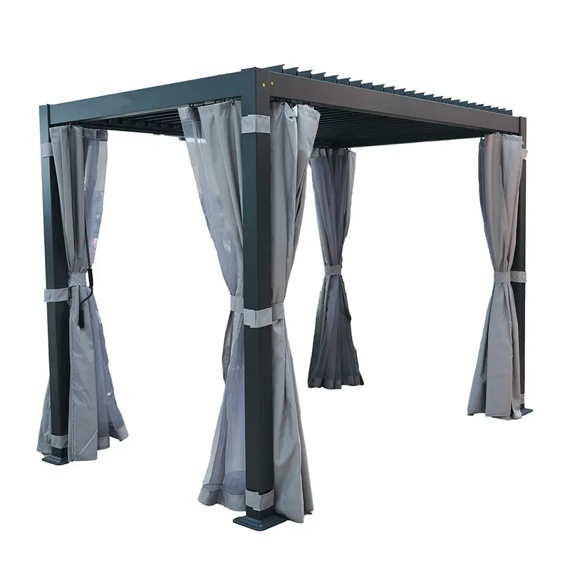 Djerba - Pergola bioclimatica 3 x 2 metri antracite