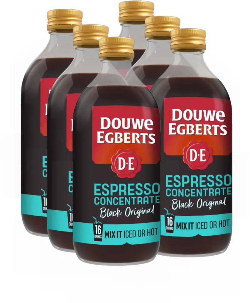 Douwe egberts espresso concentrate black 6 x 485 ml