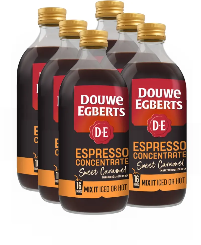 Douwe egberts espresso concentrate caramel 6 x 485 ml