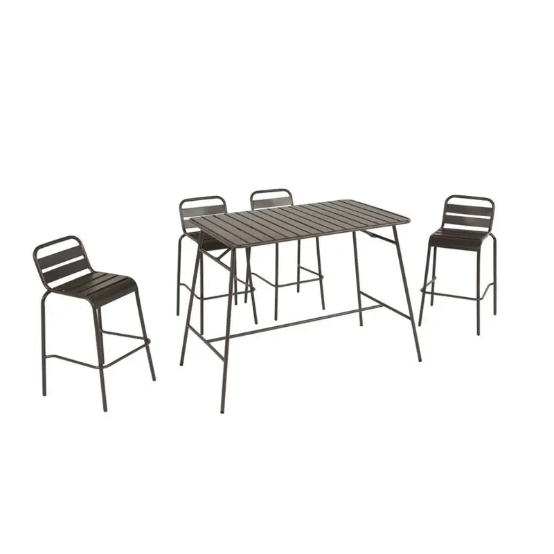 Easy Set da Balcone Tavolo Bar con 4 Sgabelli