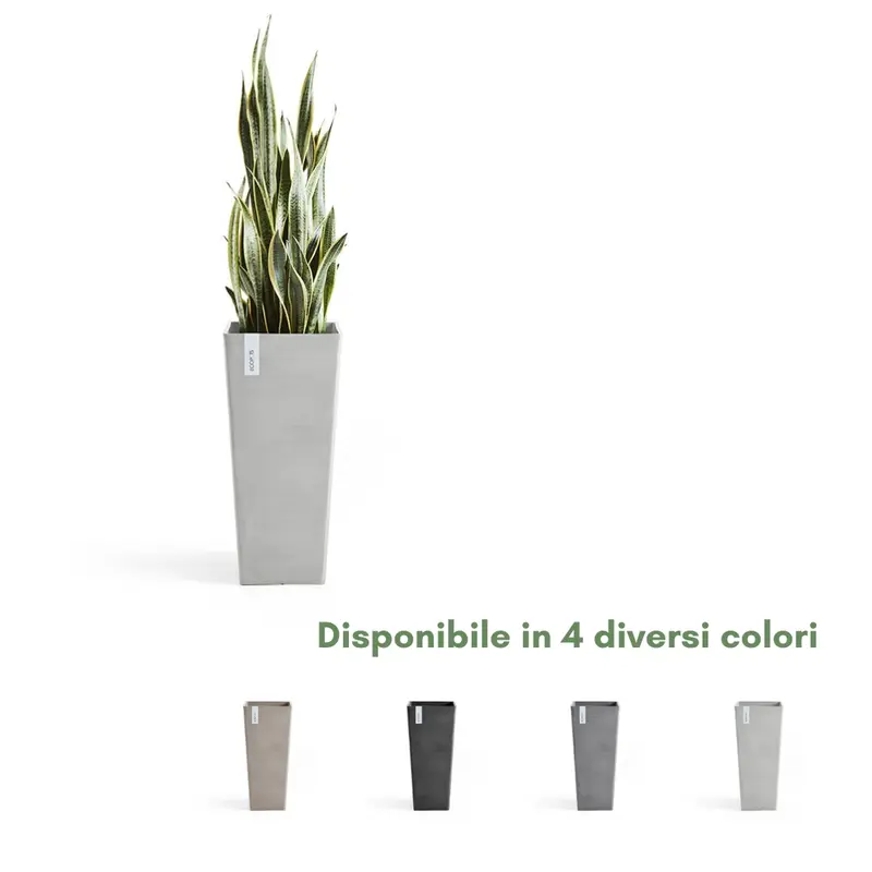 Ecopots Rotterdam High 70 cm - Vaso alto in plastica
