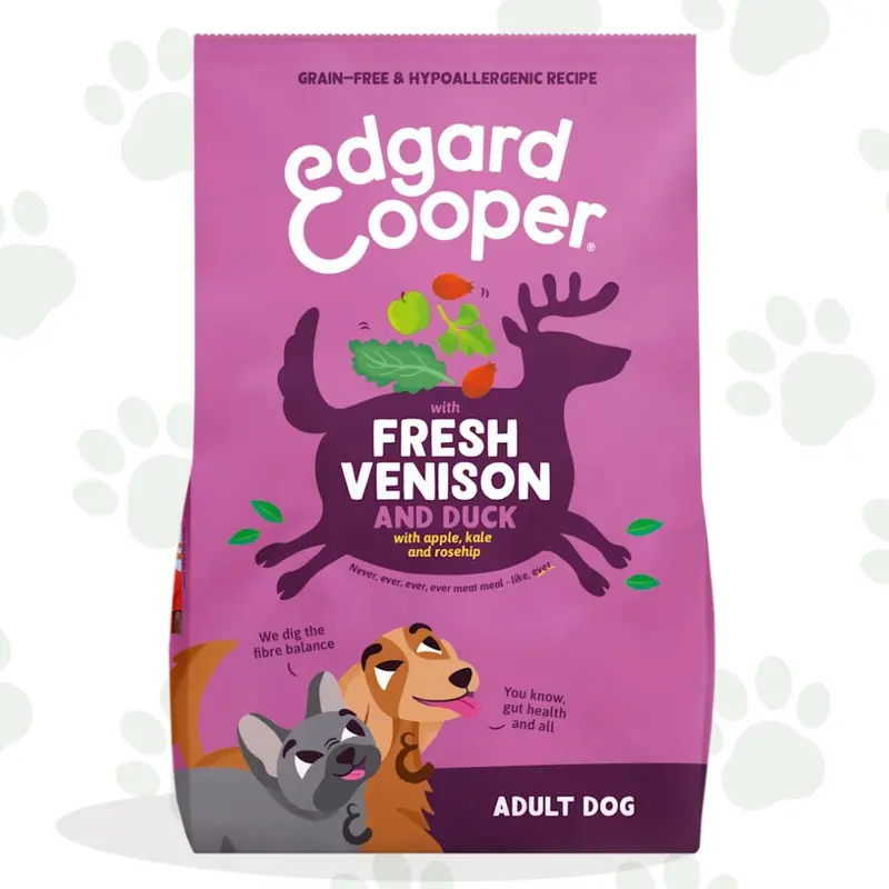 Edgard&Cooper - Alimento secco per cani con anatra e cervo