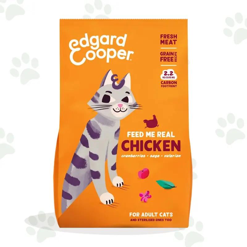 Edgard&Cooper - Alimento secco per gatti con pollo fresco