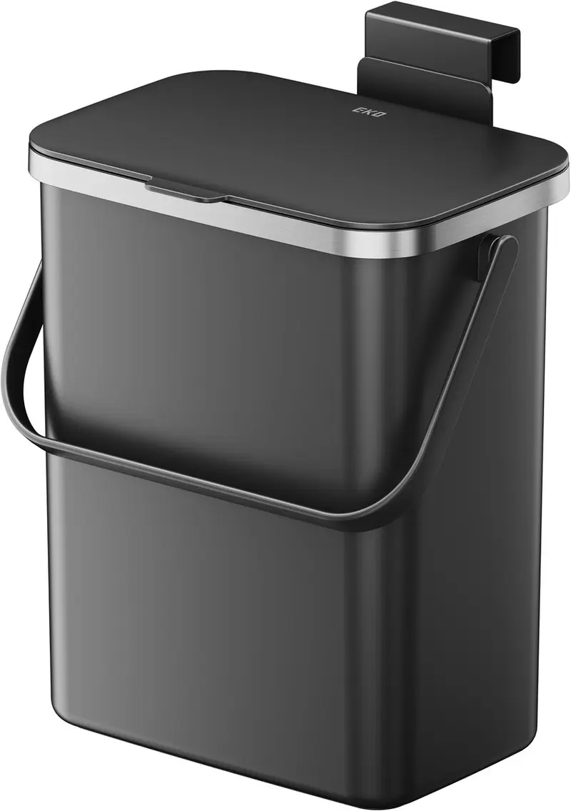 Eko - puro plus food waste caddy 10 liter - zwart - kunststof