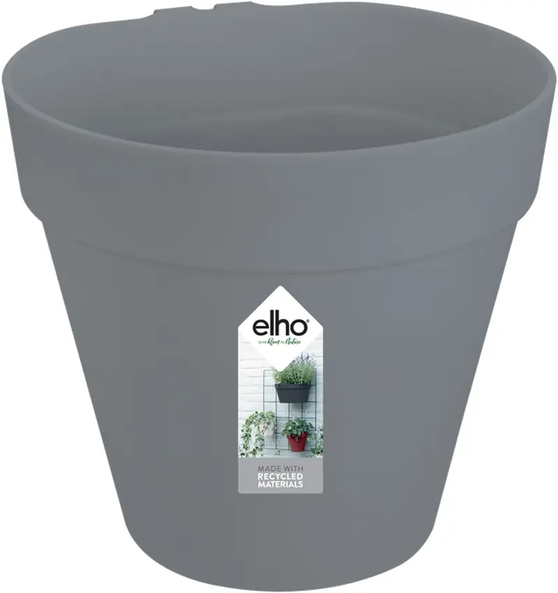Elho loft urban green wall pot single 15 - bloempot voor buiten - ø 15.0 x h 13.5 cm - antraciet
