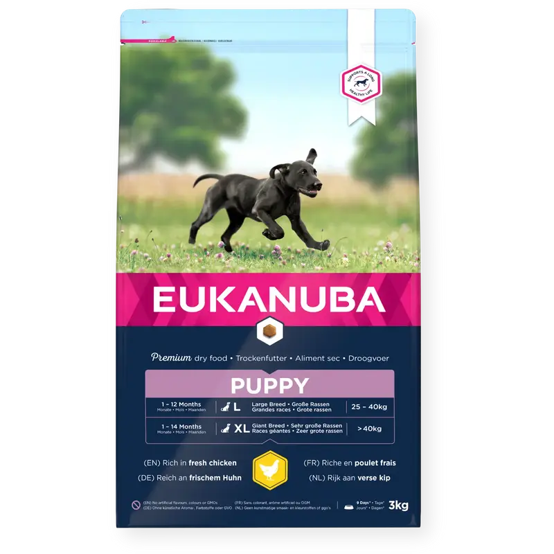 🐾 Eukanuba Puppy Razas Grandes | Nutrición experta para un crecimiento fuerte y sano