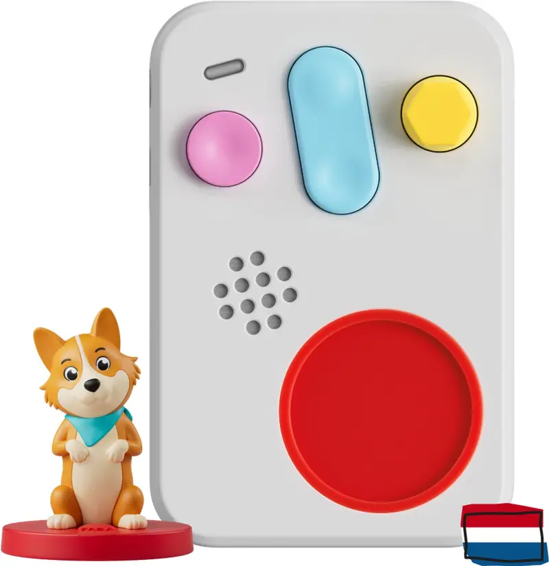 Faba + interactieve verhalenverteller voor kinderen met audiomateriaal van 0 tot 10 jaar, met luisterfiguur, nachtlampje, slaapritueel, nederlandse versie