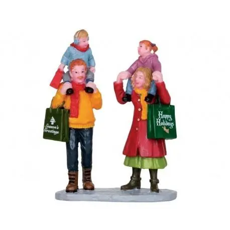 Family Christmas Shopping (cod. 22022) - Statue natalizie Lemax