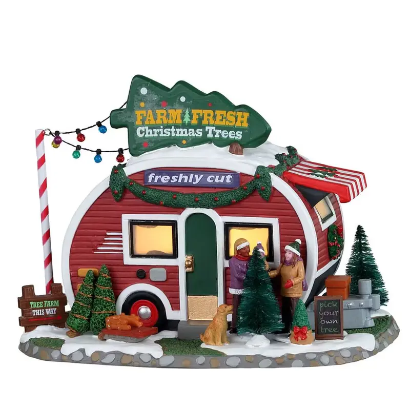 Farm Fresh Christmas Trees (cod. 25928) - Edificio luminoso Lemax