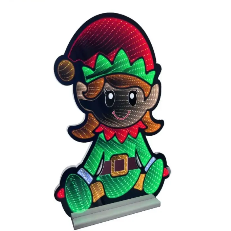 Figura elfo femmina seduta effetto infinity