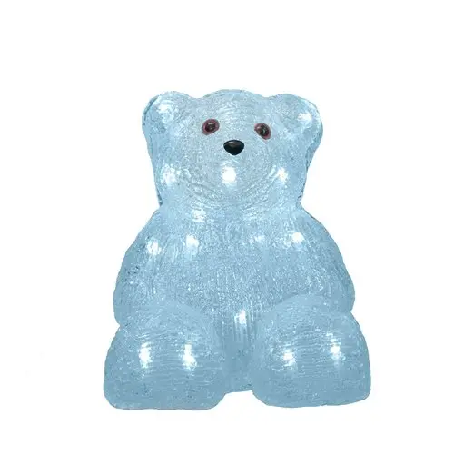 Figura Luminosa Natalizia A Led in Acrilico Orsetto 20 Cm