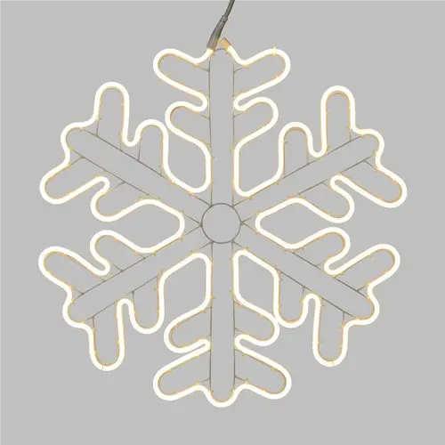 Figura Luminosa Natalizia Cristallo di Neve 720 Led 60x60 cm